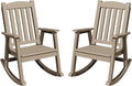 Greesum Set of 2 Outdoor Rocking Chair, All-Weather Patio Rocker, Rust-Proof & by BuynowfromGreesum