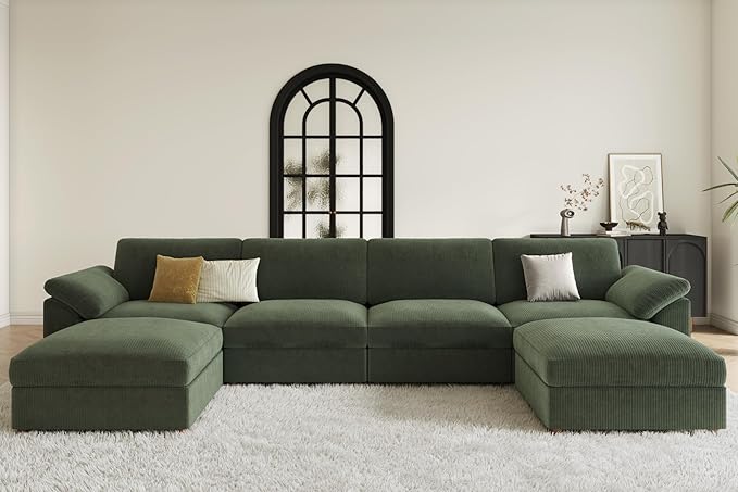 EASE MOOSE Oversized Sectional Modular Sofa, Large U Shape Sectional Couch Wide by EASEMOOSE
