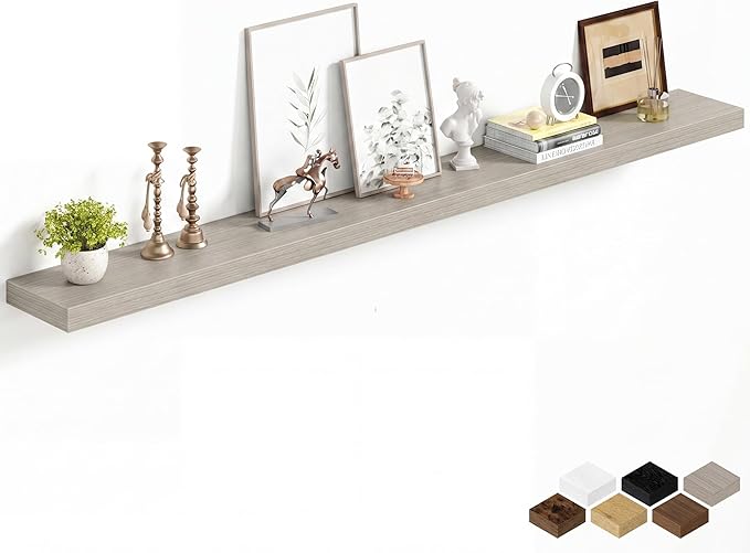 Fun Memories 72Inch Long Floating Shelves, 8 Inch Deep Shelves by FunMemories