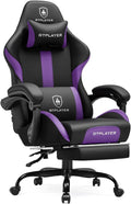 GTPLAYER Gaming Chair with Pocket Spring Cushion, Leather Office Chair with by GTPLAYER