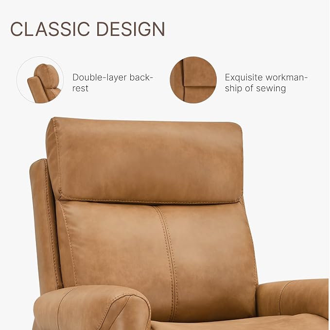 KISLOT Leather Recliner Chair Set of 2, Wall Hugger RV Recliners - Image 7