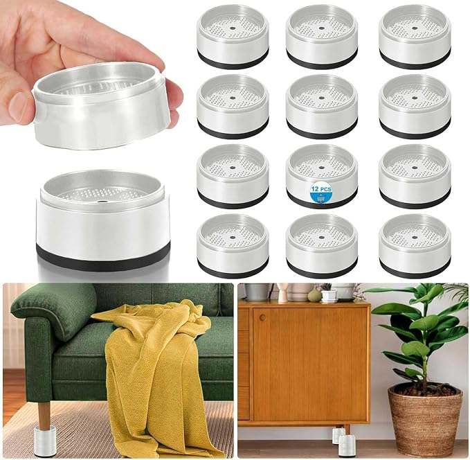 Bed Risers 1 inch, 2 inch, 3 inch, 4 inch Heavy Duty, Adjustable Furniture Riser - Image 7