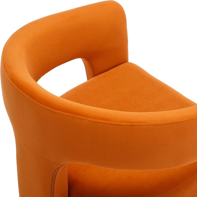 BESTANO Set of 3 Modern Velvet Fabric Upholstered Dining Chairs - Image 6