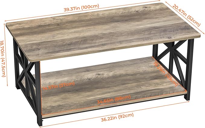 GreenForest Coffee Table for Living Room - Image 3