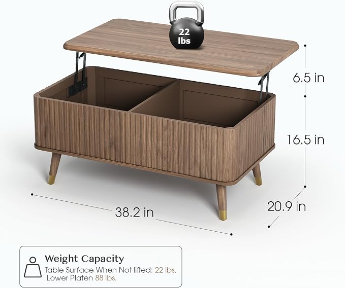 JOINICE Lift Top Coffee Table - Image 2