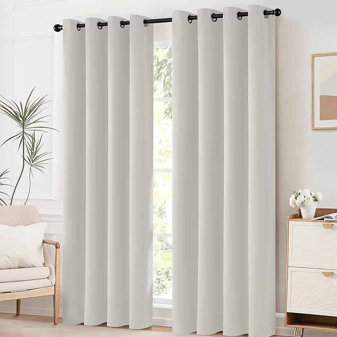 Yakamok Blackout Curtains for Bedroom, Room Darkening Thermal Insulated Grommet - Image 3