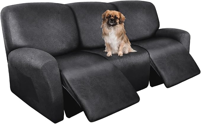 ANARACHON Recliner Couch Cover Leather Look Recliner Sofa Covers by ANARACHON