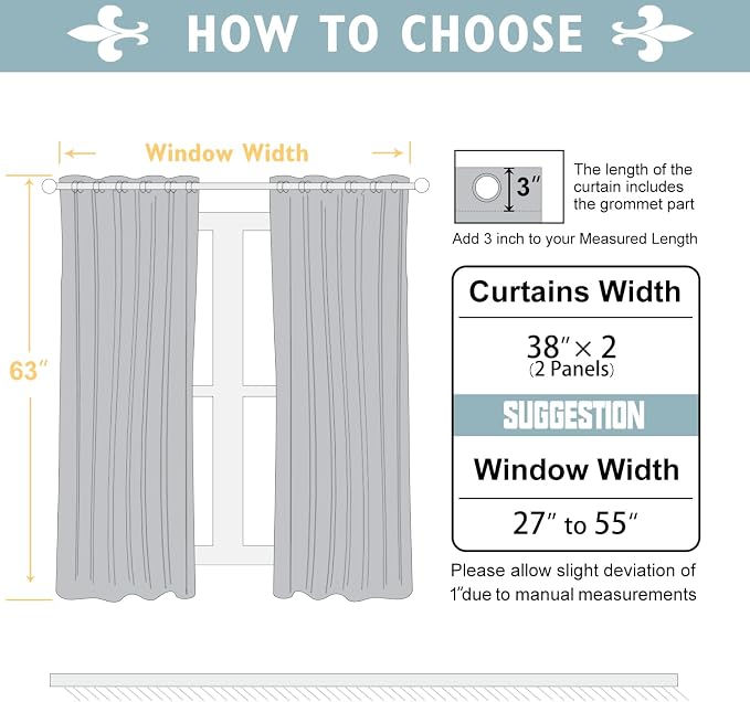 ChrisDowa 100% Blackout Curtains 63 inch Long - Image 5