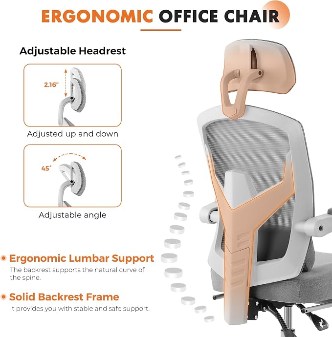 Sweetcrispy Office Computer Desk Chair - Image 4