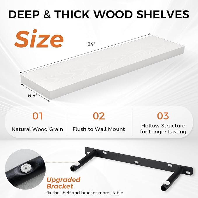 Fun Memories Floating Shelves for Wall, Floating Shelf for Living Room - Image 3