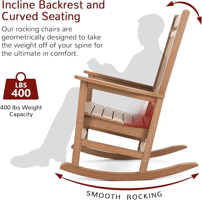 Stoog Oversized Outdoor Rocking Chair, Porch Rocker - Image 5