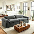 Vesgantti 118" Modular Sectional Couch, Comfy Corduroy Upholstered Cloud Couches by Vesgantti