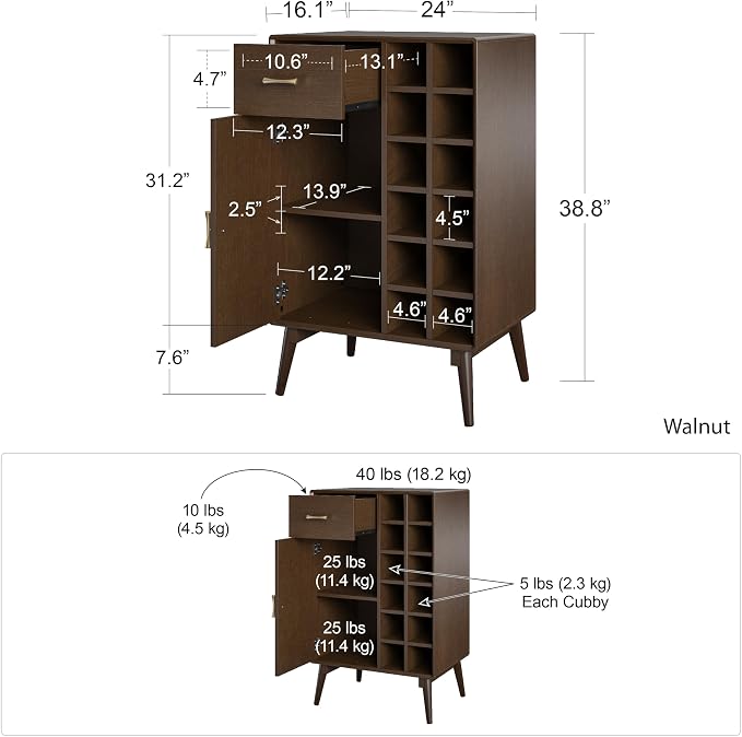 Novogratz Brittany Bar Cabinet - Image 3