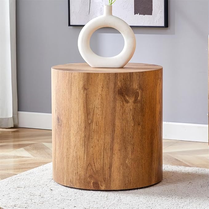 Round Side Table, End Table Living Room Table, Sofa Couch Bedside Table - Image 4