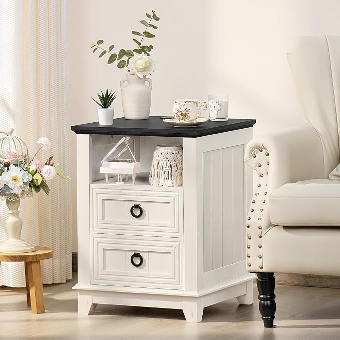 Joaxswe 18" Farmhouse Night Stands Set of 2 - Image 4