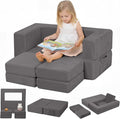 MeMoreCool Modular Kids Couch, Corduroy Play Toddler Couch by MeMoreCool