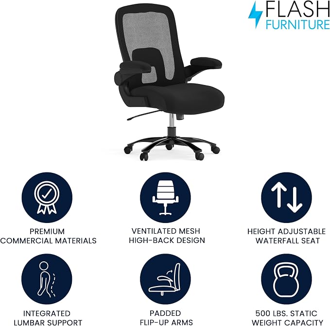 Flash Furniture Big & Tall Swivel Office and Gaming Chair - Image 4