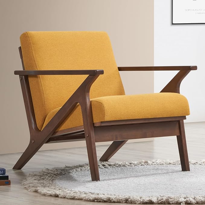 Zola Mid Century Modern Accent Chair Arm Chair: The Perfect Reading, Living Room - Image 6