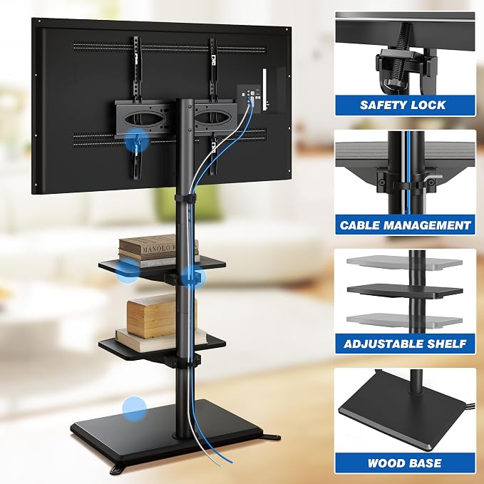 Rfiver Swivel Floor TV Stand - Image 4