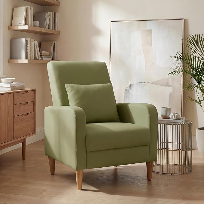 COLAMY Mid-Century Modern Upholstered Accent Chair by COLAMYHOME