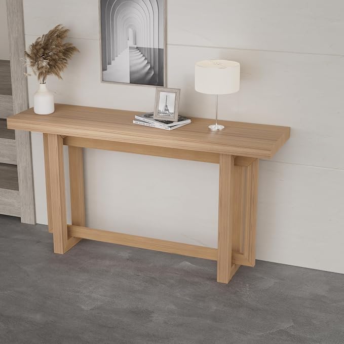 Console Table 59.05" Wood Narrow Entryway Modern Extra Long Decorative Sofa by HanStrong