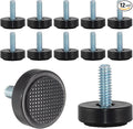 1/4-20 Adjustable Furniture Leveler, 12 Pack Rubber Leveling Feet Screws in by DIYfurniturerepairtools