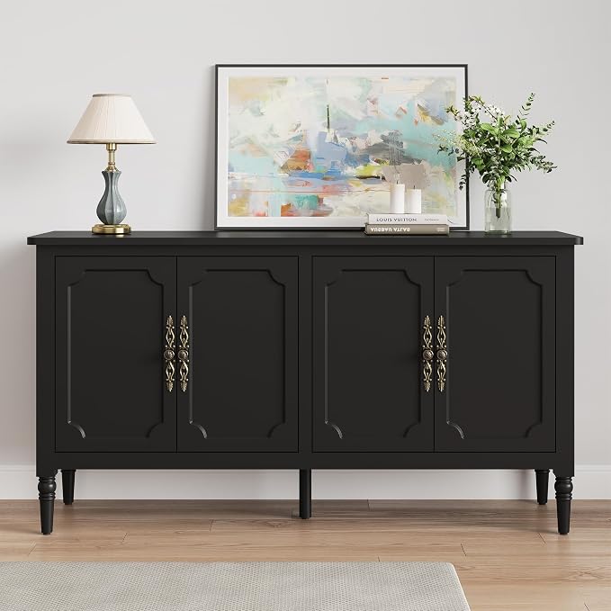 FansaFurn Console Table, Wood Buffet Sideboard, Media Credenza by FansaFurn