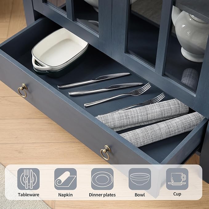 RowyPoey Farmhouse Arched Cabinet - Image 6
