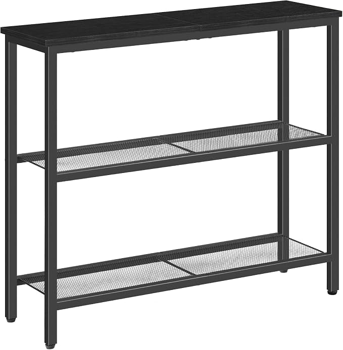 HOOBRO 29.5" Narrow Console Table, 3 Tier Entryway Table by HOOBRO