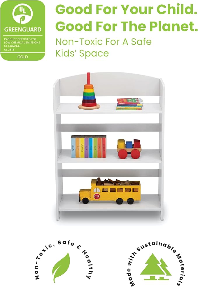Delta Children MySize Bookshelf, Bianca White - Image 3