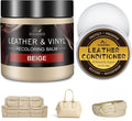 Leather Recoloring Balm with 100ml Mink Oil, Car Seats, Dye & Restorer by SHABEIBEI