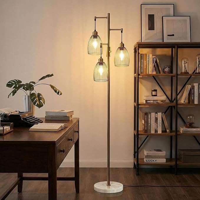 Torondo Dimmable Floor Lamps for Living Room, Industrial Standing Lamp - Image 5