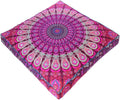 Mandala Floor Pillow Cover Meditation Cushion Seating Throw Hippie Round by EyesofIndia