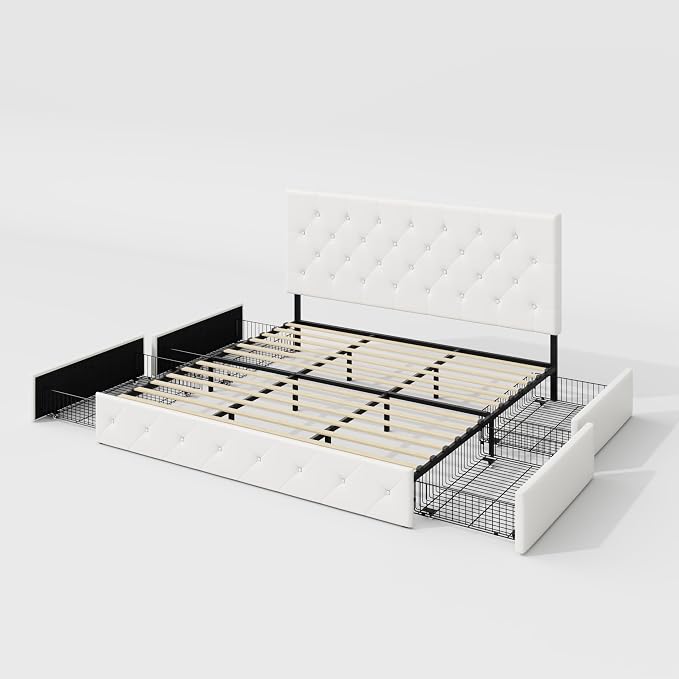 Allewie King Size Platform Bed Frame - Image 9