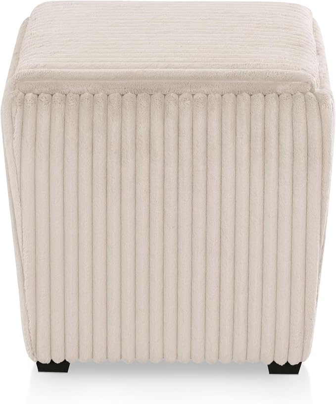 Furniture of America Lennox Modern Chenille 17-inch Square Storage Ottoman - Image 13