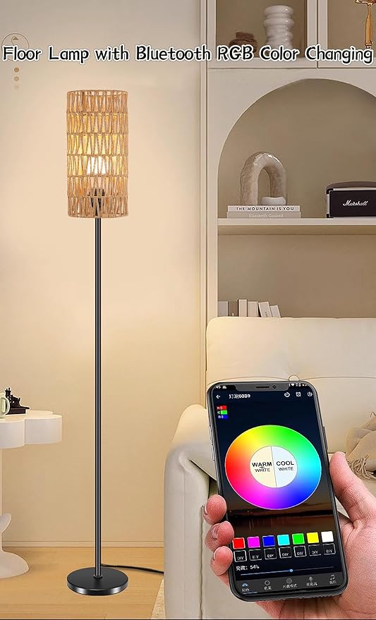 Ruiever Floor Lamp for Living Room, Farmhouse Floor lamp, Modern Standing lamp - Image 4