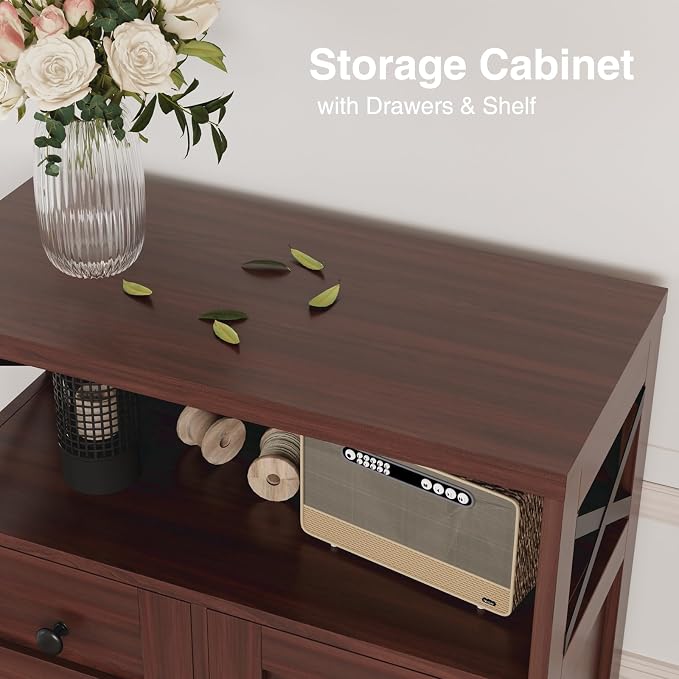 Dark Brown Storage Cabinet - Image 6