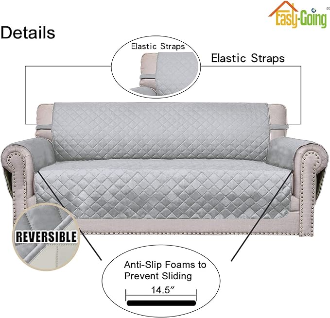 Easy-Going Chair Sofa Slipcover Reversible Sofa Cover Water Resistant Couch - Image 3