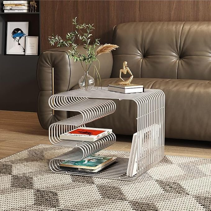 Retro Side Table, Accent Bedside Table - Image 2