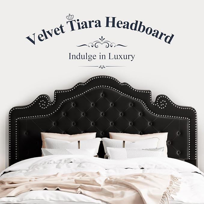 Allewie Queen Velvet Bed Frame - Image 3