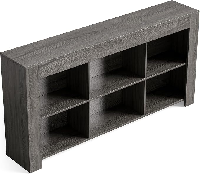 LITTLE TREE TV Stand with Storage, 63-Inch Entertainment Center with Shelves - Image 9