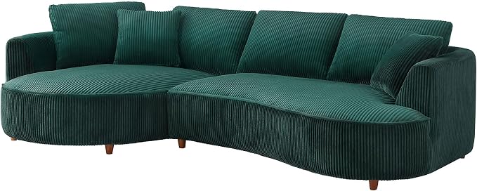 122.04'' Curved Sectional Sofa Couch - Image 7