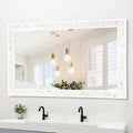 Tanmicoshomy 26 x 40 Inch Rectangle Bathroom Mirror, Natural Shell Framed by Tanmicoshomy
