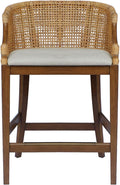 Martha Stewart Farmhouse Counter Height Bar Stools, Handcrafted Rattan Counter by MarthaStewart