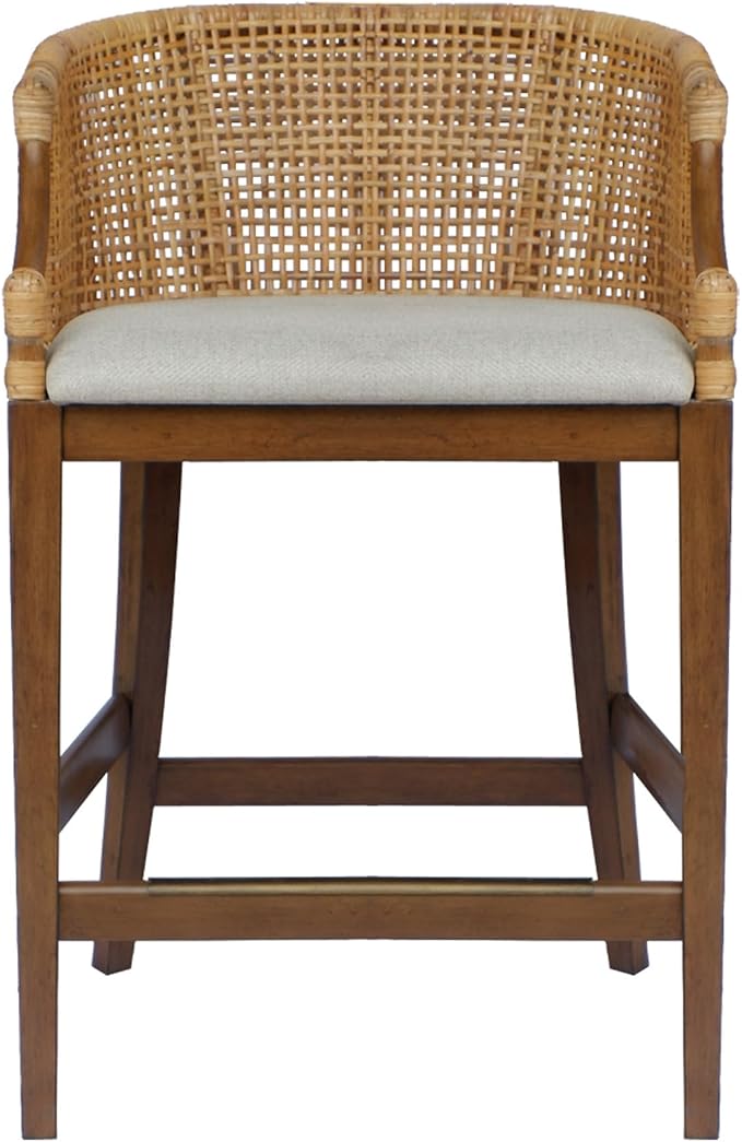 Martha Stewart Farmhouse Counter Height Bar Stools, Handcrafted Rattan Counter by MarthaStewart