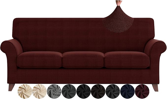 ZNSAYOTX 4 Piece Sofa Covers for Living Room Anti Slip Stretch Couch Covers for by ZNSAYOTX