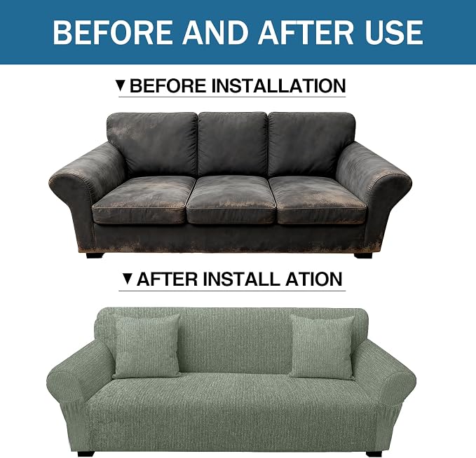 Sofa Slipcover with 2 Pillow Cover - Image 8