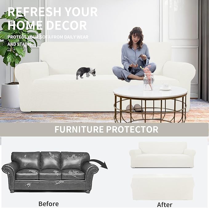 Easy-Going Stretch Chair Sofa Slipcover 1-Piece Couch Sofa Cover Furniture - Image 4