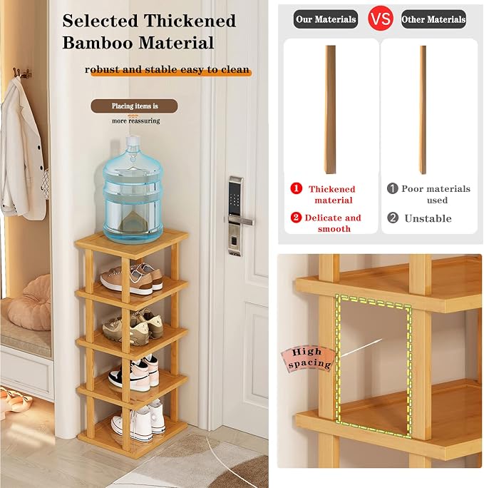 Bamboo Shoe Rack - Image 5