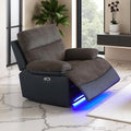 Power Recliner Chair Sofa, Living Room Furniture Sets, Luxury Fabric Reclining by LYfurniture